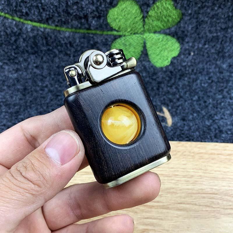 Rosewood handmade custom windproof kerosene to bead lighter(BUY 2 FREE SHIPPING!!)