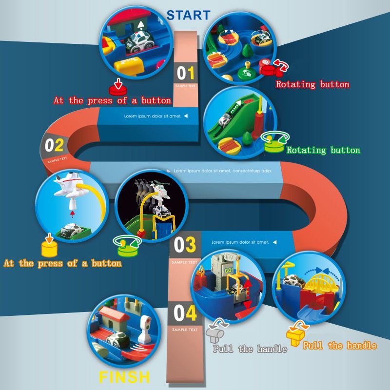 ๐ฅ2020 Hot Sales-Children Gift Puzzle Rail Car (๐Free Shipping)