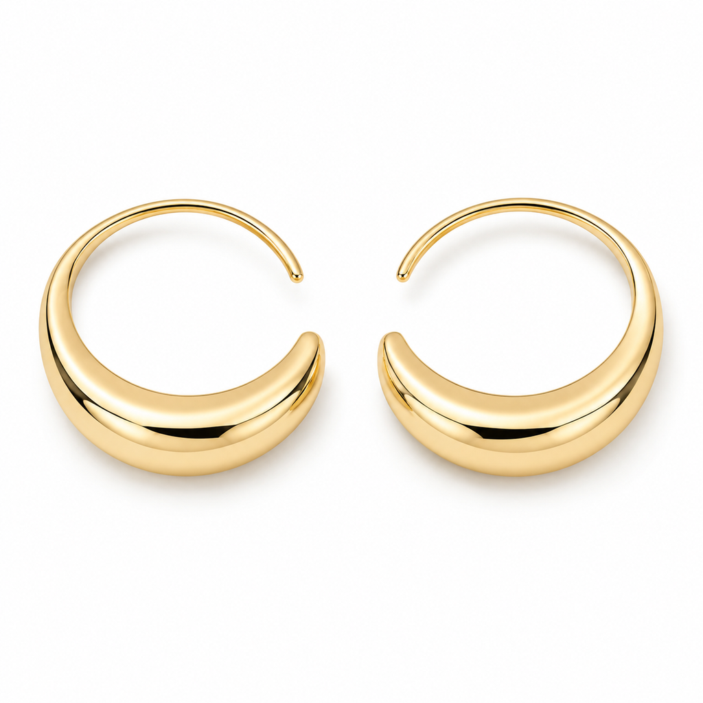 Classic Drop Hoop Earrings