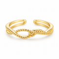 Cross Line Simple Ring