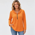 Women's orange autumn sweatshirt