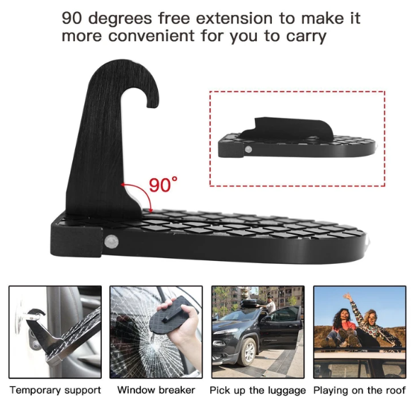 MULTI-FUNCTIONAL FOLDABLE CAR ROOF RACK STEP (400 POUNDS/180 KG)