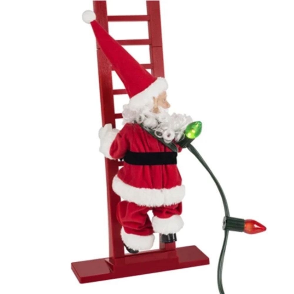 Electric Plush Ladder Climbing Santa