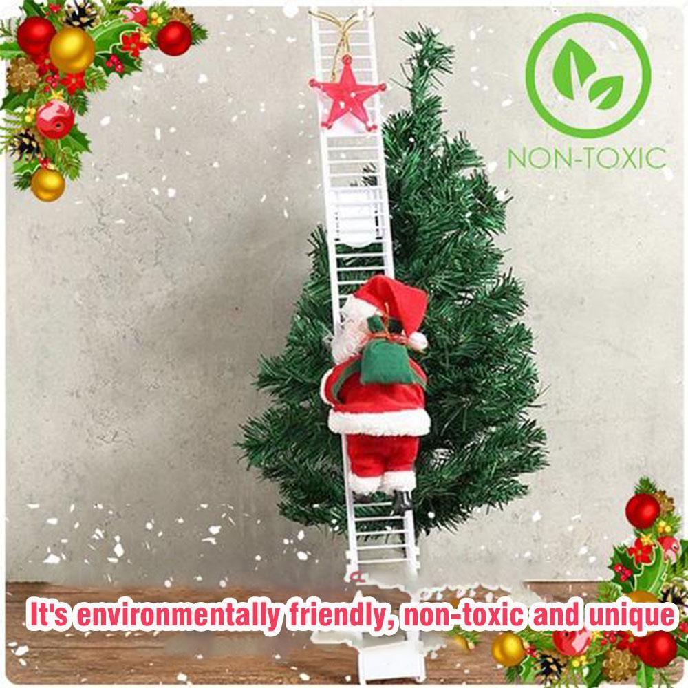 電動ぬいぐるみはしご登りサンタ