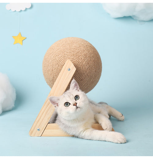 猫用爪とぎボールおもちゃ 子猫用 サイザルロープボールボード 研磨足 おもちゃ 猫用爪とぎ 耐摩耗性 ペット用家具用品