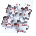 4Pcs/set 3D Puzzle Shape Stainless Steel  Cookie Cutter