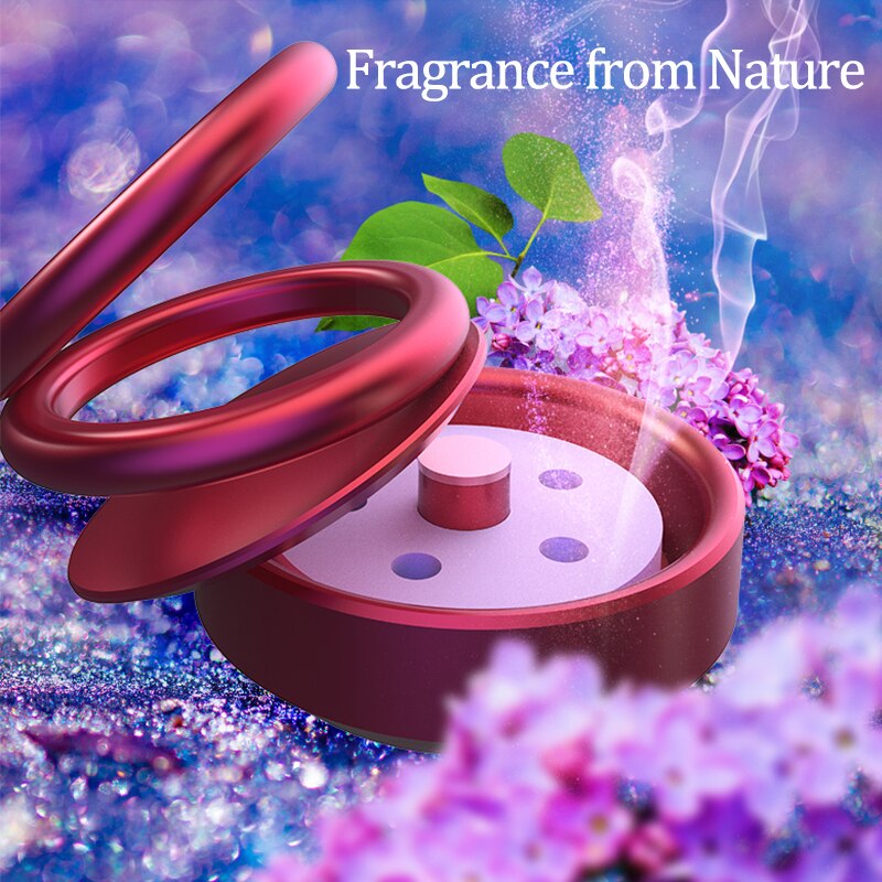 ダブルリングサスペンション回転ソーラーカーアロマセラピー