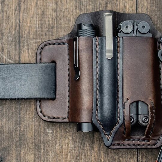 Unique Quality Leather Belt Loop Waist Multitool Sheath