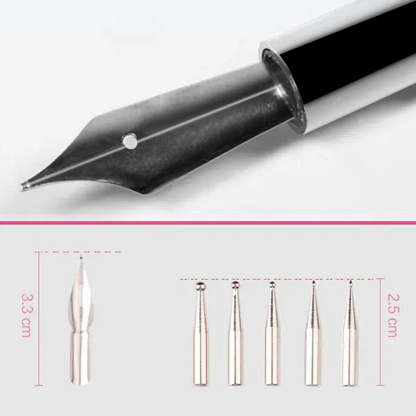 ネイルアート用カリグラフィーペン（ペンホルダー付き） 